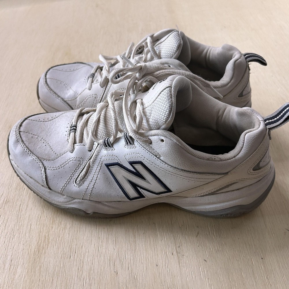 New Balance 608v4 Shoes Womens Size 10.5 White Leather Athletic Sneakers Walking